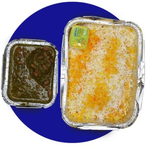 چلو خورشت قورمه سبزی از کترینگ و بهترین آشپزخانه مرکزی ساری